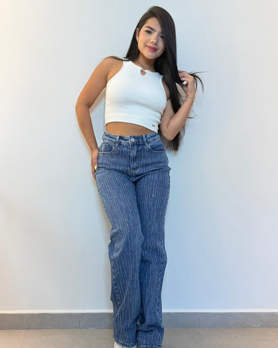 WIDE LEG PIEDRAS - ELENA BOTELI