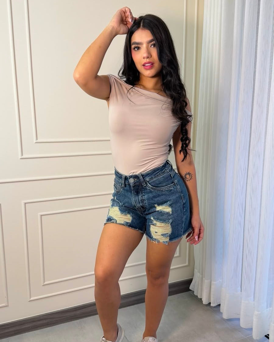 SHORT HIBRIDO AZUL OSCURO - OMG